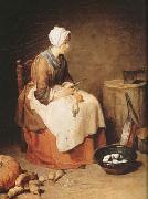 Jean Baptiste Simeon Chardin The Kitchen Maid (mk08) France oil painting artist